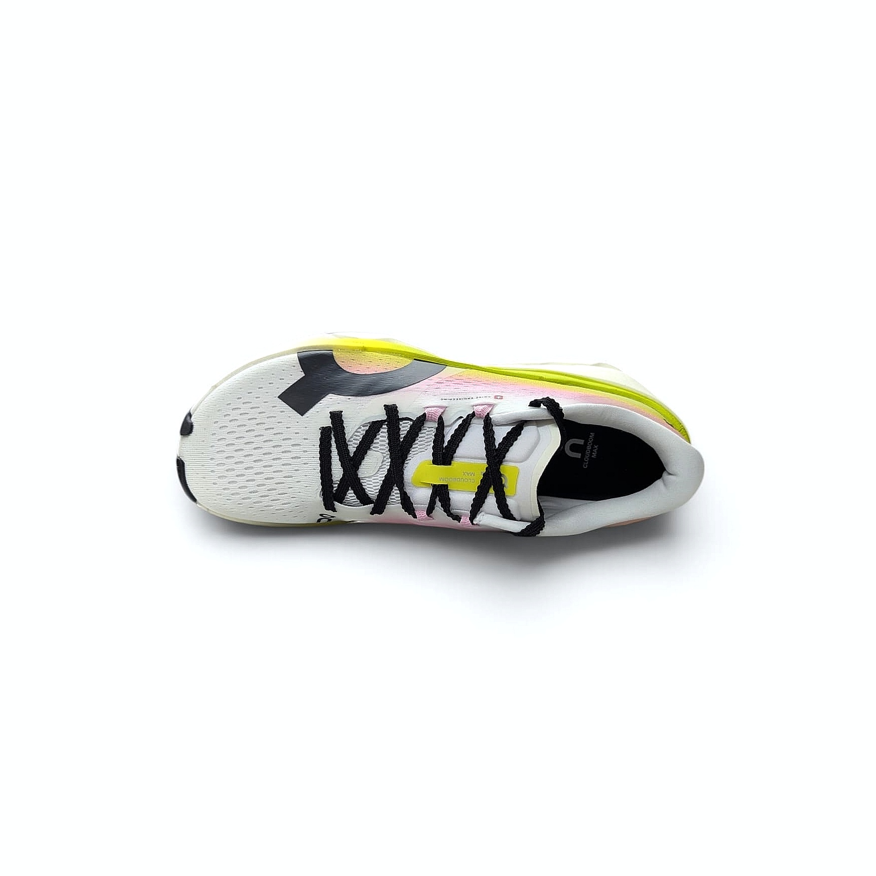 On Running Cloudboom Max Damen Laufschuhe Lime-Raspberry