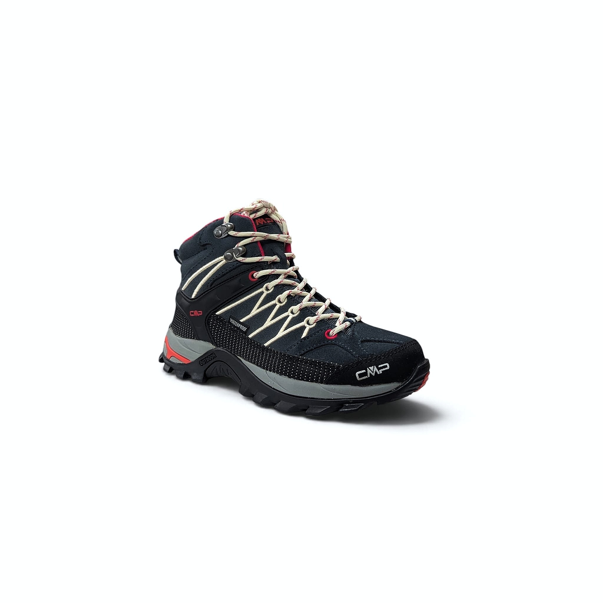 CMP Rigel Mid WMN Trekking Shoe WP – Damen Trekkingschuhe Antracite-Off White