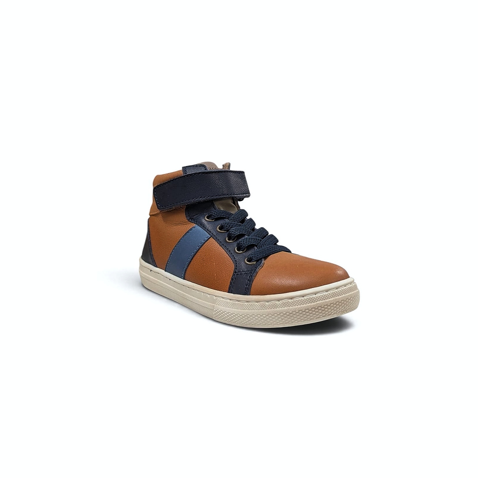 Bisgaard Hari Kinder Winter Sneaker aus Leder – Cognac