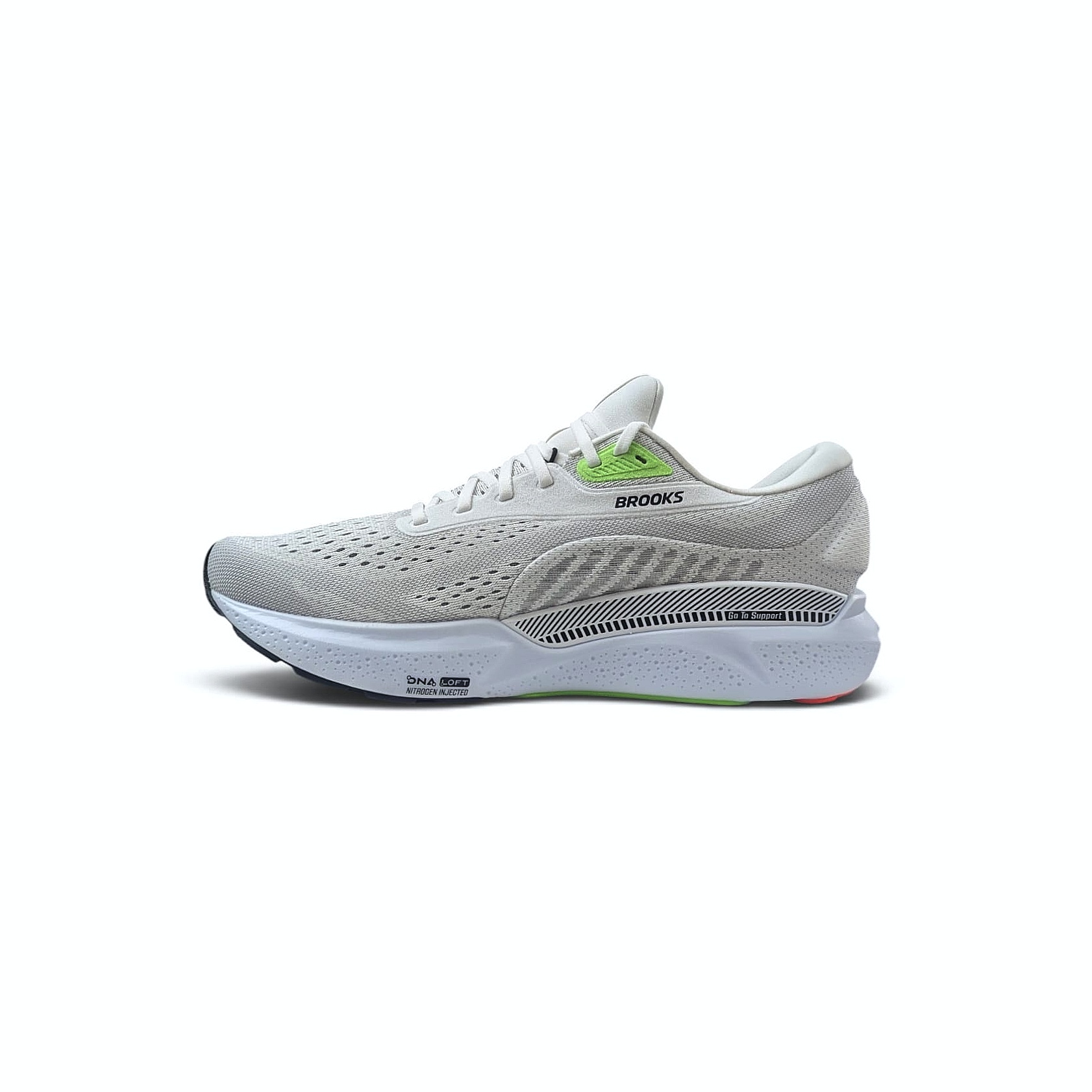 Brooks Adrenaline GTS 24 Herren Laufschuh White-Gecko-Atomizer