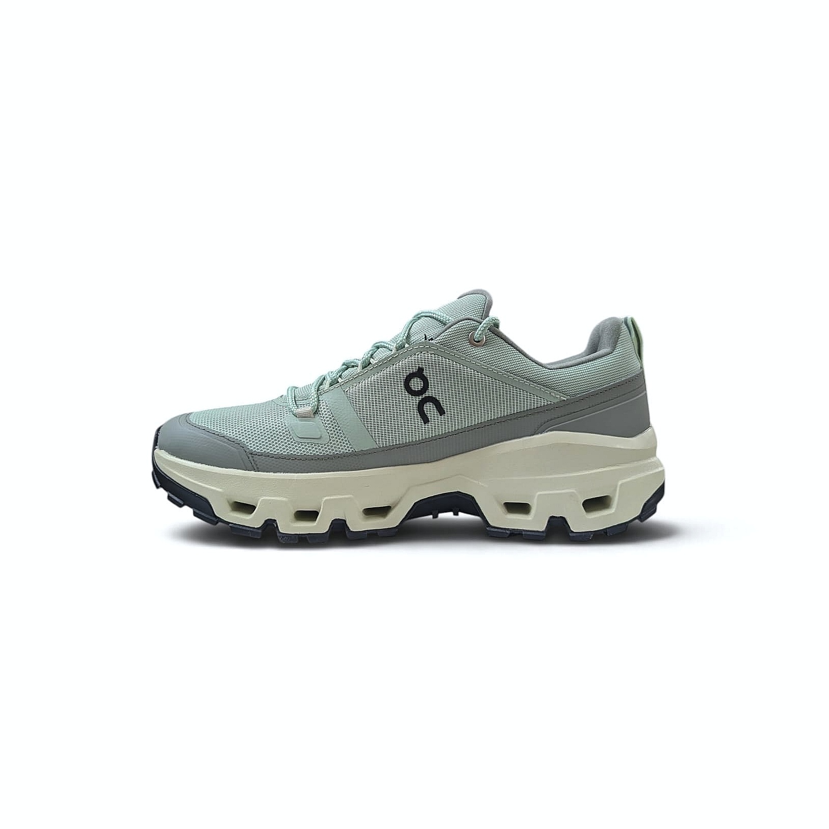 On Running Cloudrock Low WP Damen Wanderschuh – Mineral - Aloe