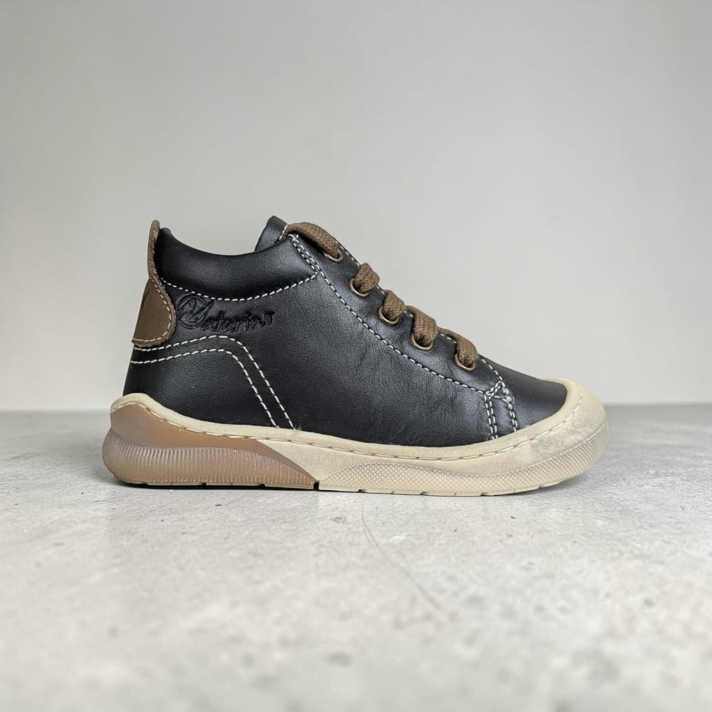 NATURINO Punky Nappa Sneaker – Nero-Topo