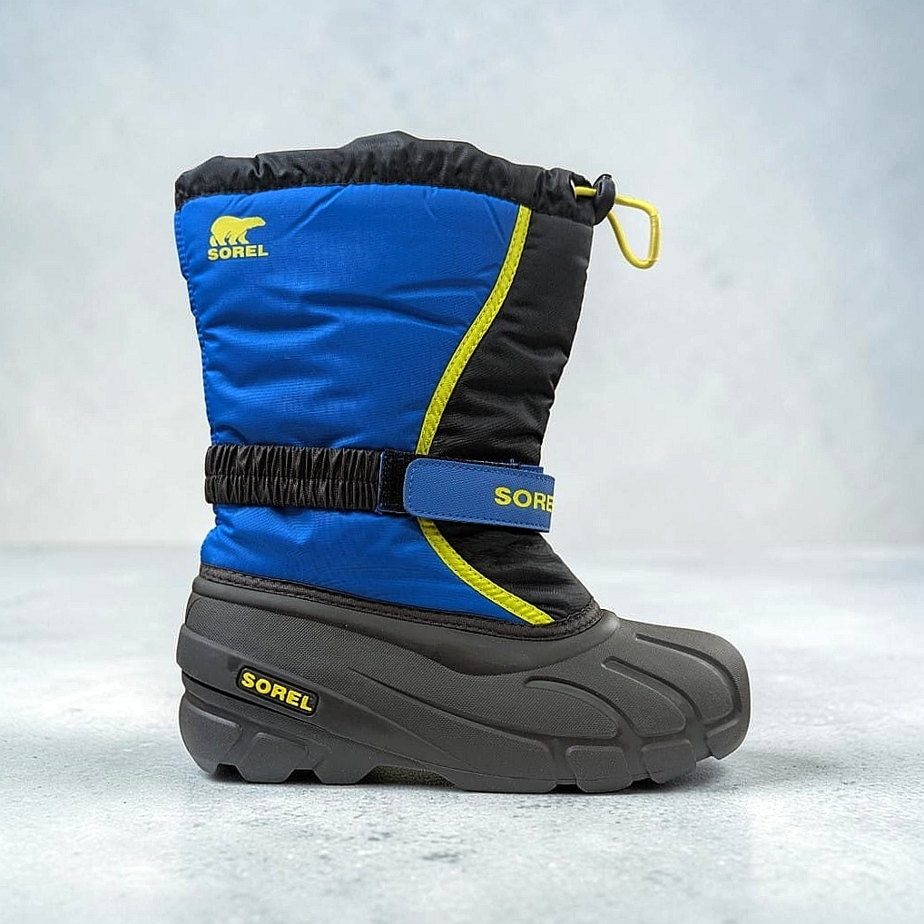 SOREL Flurry Kinder Winterstiefel - Black - Super Blue