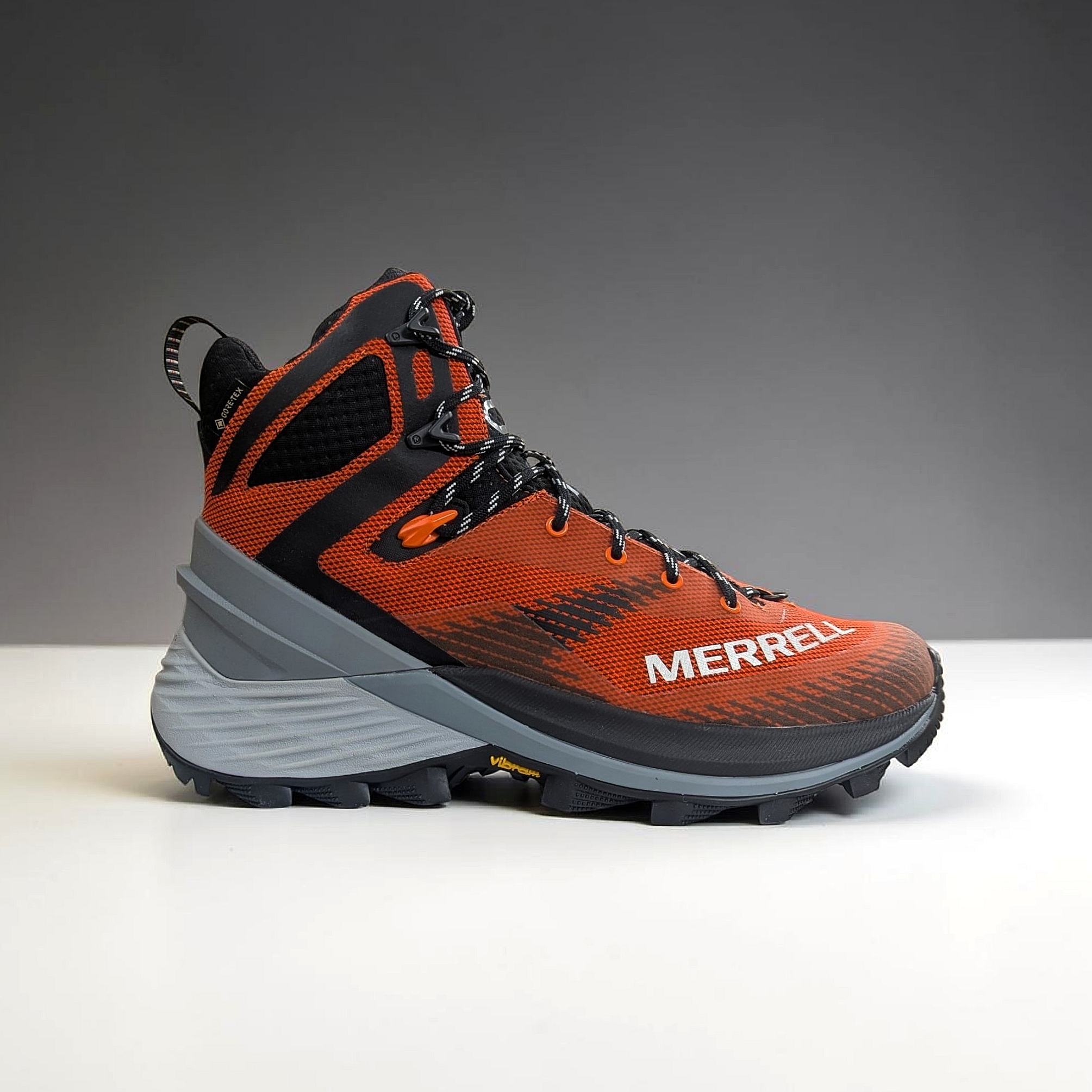 Orange Merrell ROGUE Hiker Mid Gtx Herren Wanderschuhe