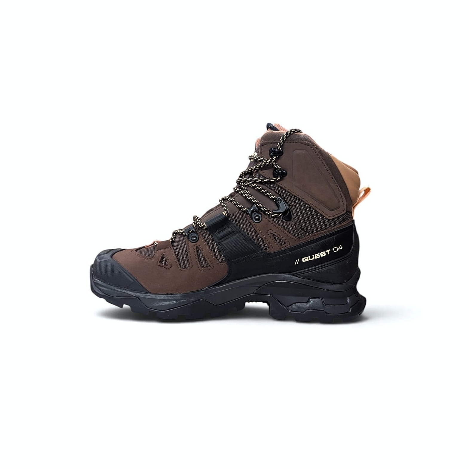 Salomon Quest 4 GORE-TEX Damen Wanderschuh – Braun-Peach