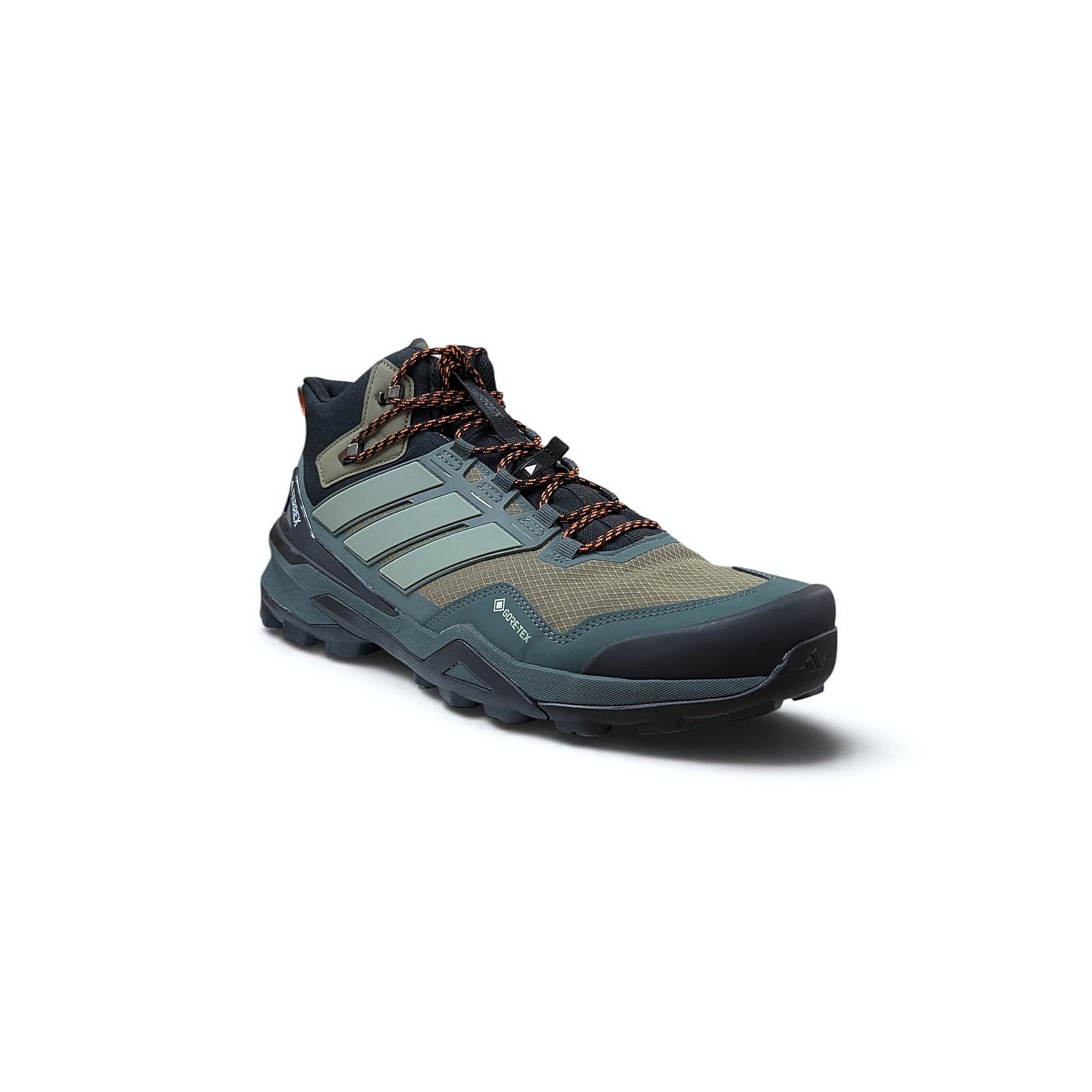Adidas Terrex Skychaser Mid GTX Herren Wanderschuh -Olive Strata-Silver Green-CBlack