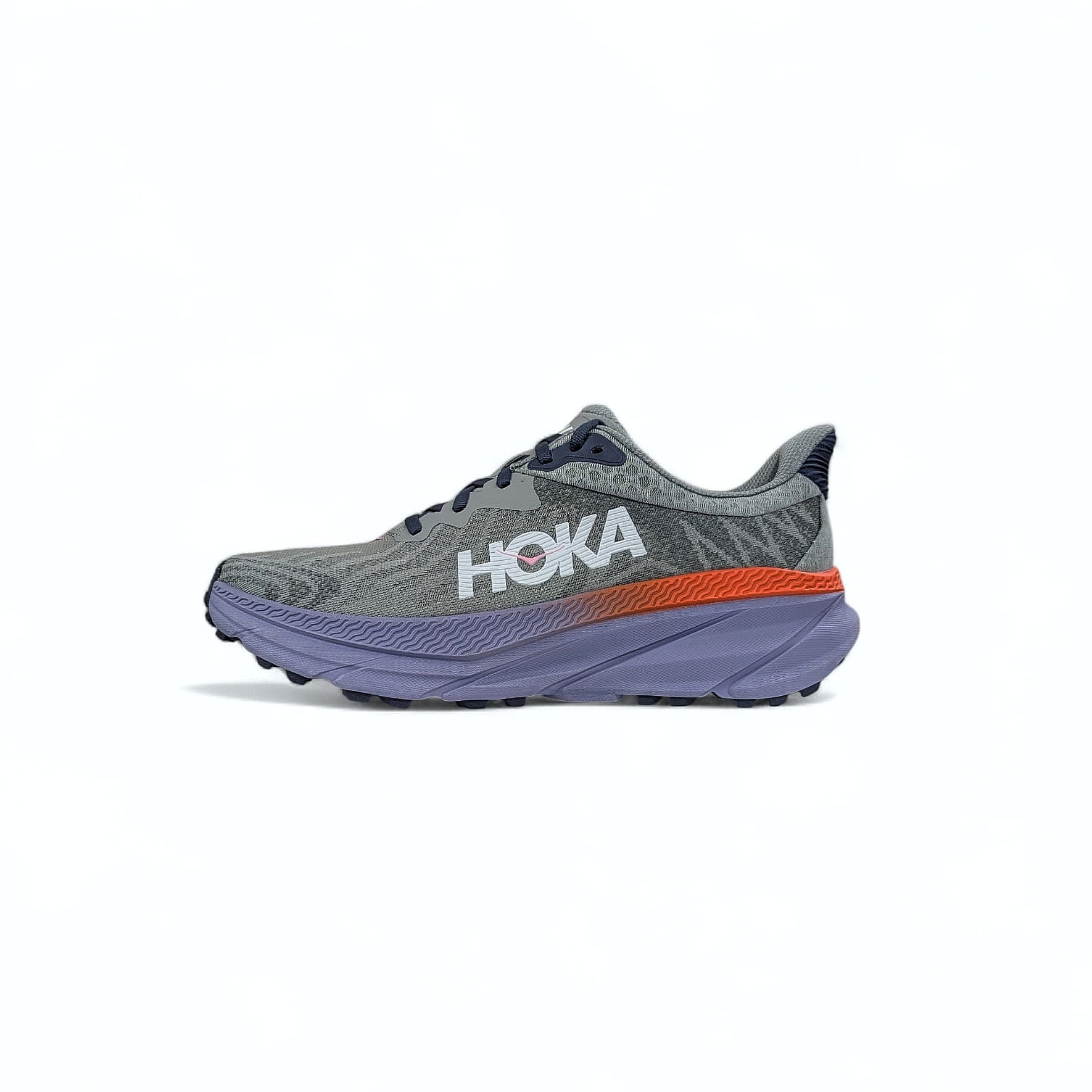 Grau Hoka W Challenger ATR 7 Damen Trailrunningschuhe