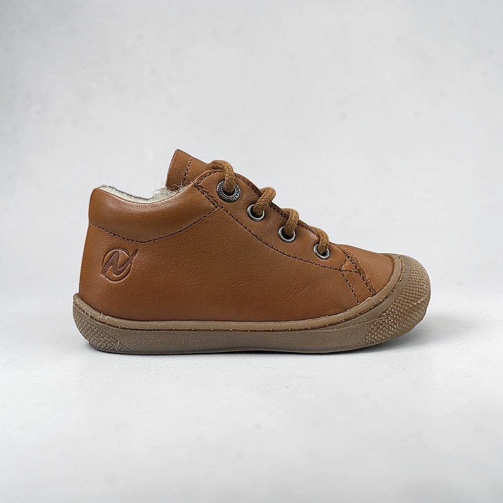 Naturino Coco Kinder Winterschuh mit Schnürung - Cognac