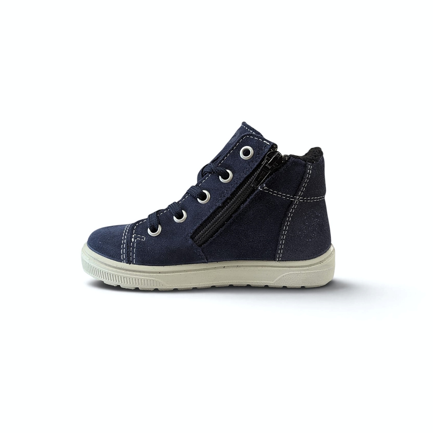 Ricosta Mel Kinder Winterboots mit Schnürung und Reißverschluss - Nautic
