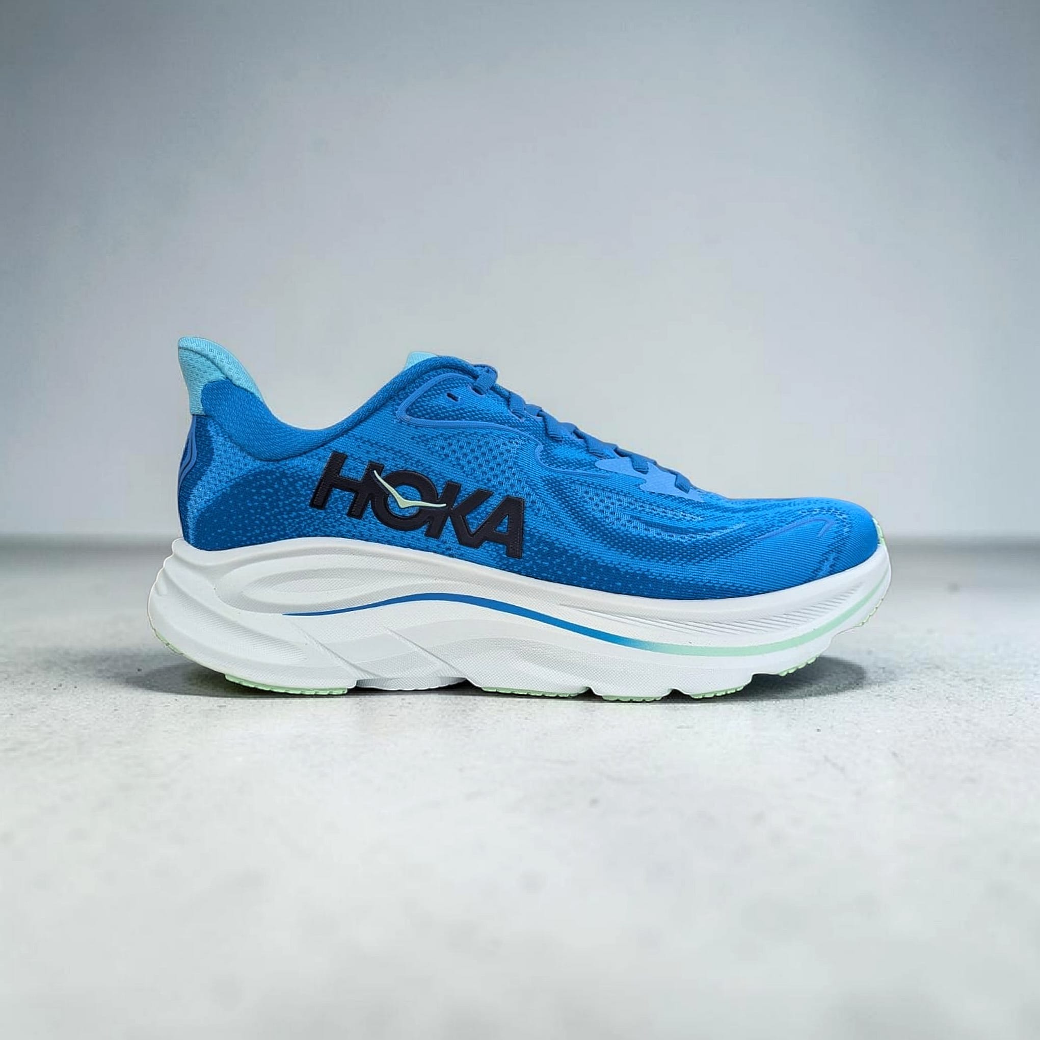Blue Hoka M Clifton 10 Herren Laufschuhe