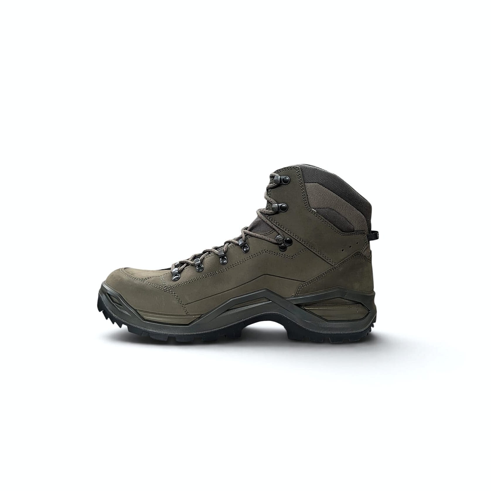 LOWA Renegade EVO GTX Mid Herren Wanderschuh Stein-Rothholz
