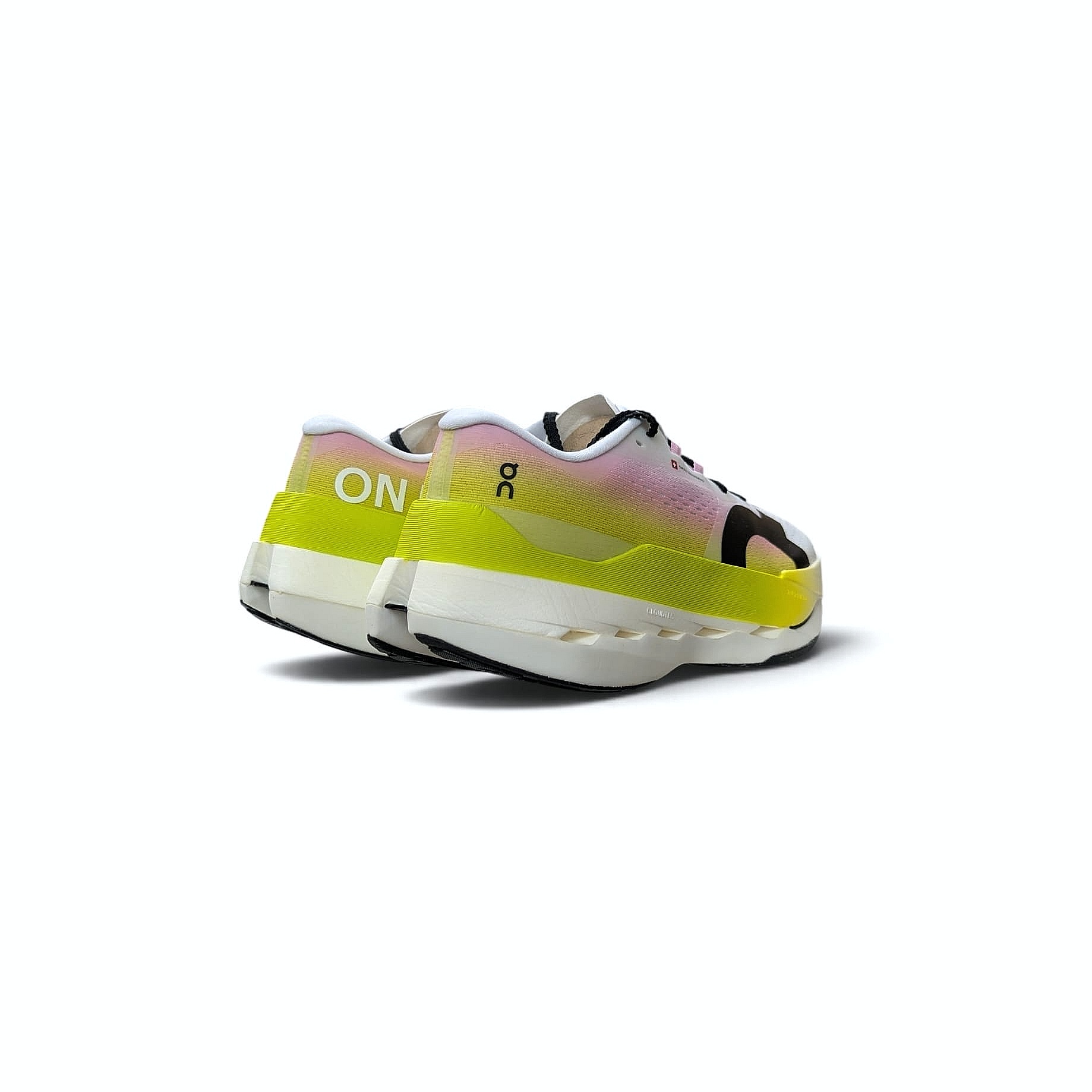 On Running Cloudboom Max Damen Laufschuhe Lime-Raspberry
