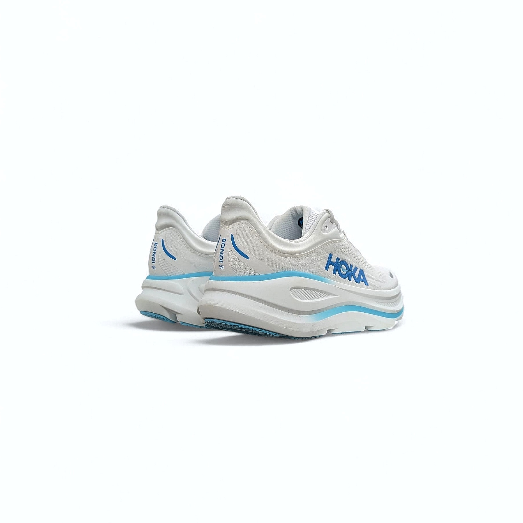 White Hoka M Bondi 9 Herren Laufschuhe