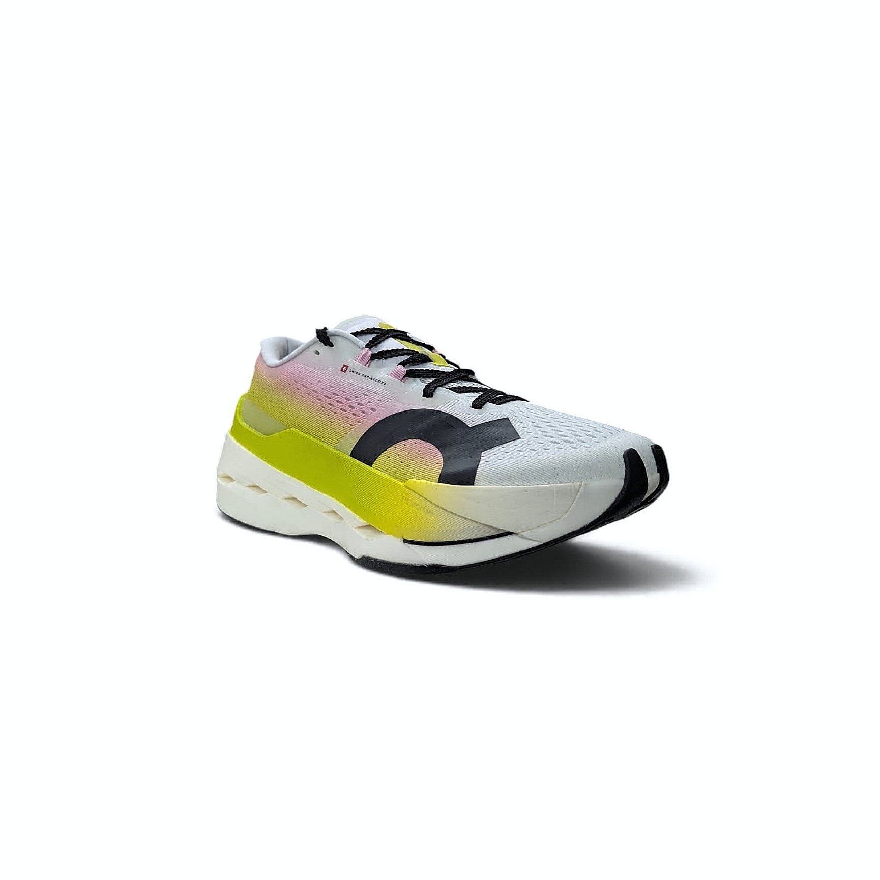 On Running Cloudboom Max Damen Laufschuhe Lime-Raspberry