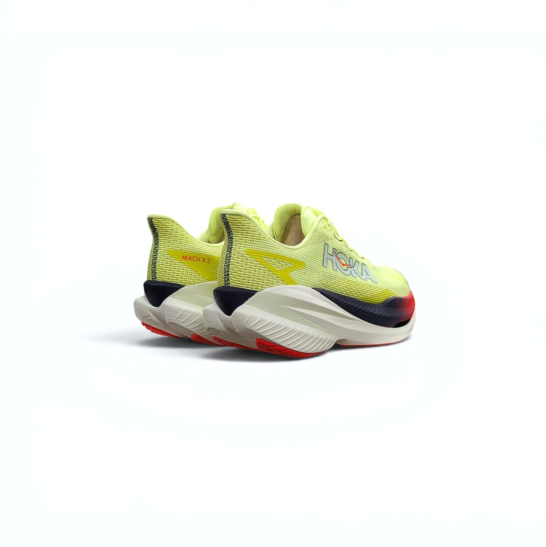Hoka M Mach X 3 Herren Laufschuhe Neon Yuzu . Squid Ink