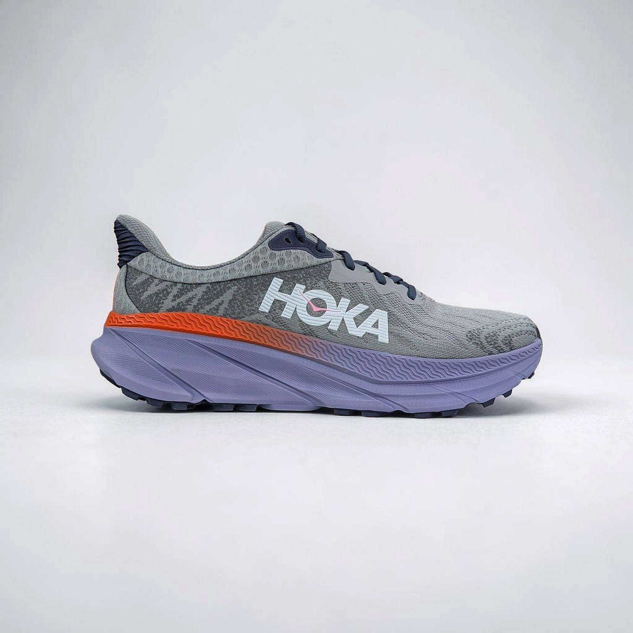 Grau Hoka W Challenger ATR 7 Damen Trailrunningschuhe