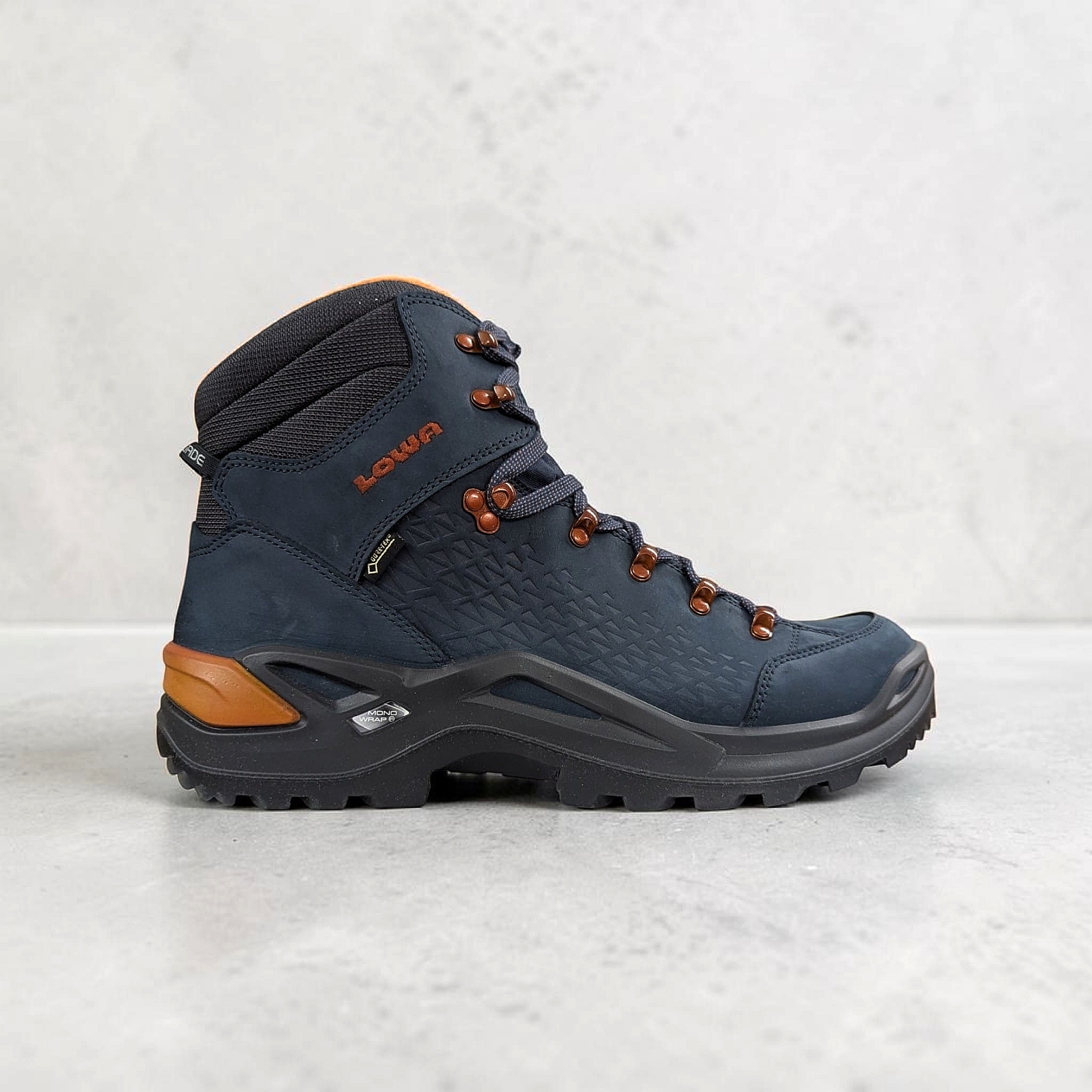 Navy Lowa Renegade Gtx Mid Herren Wanderschuhe