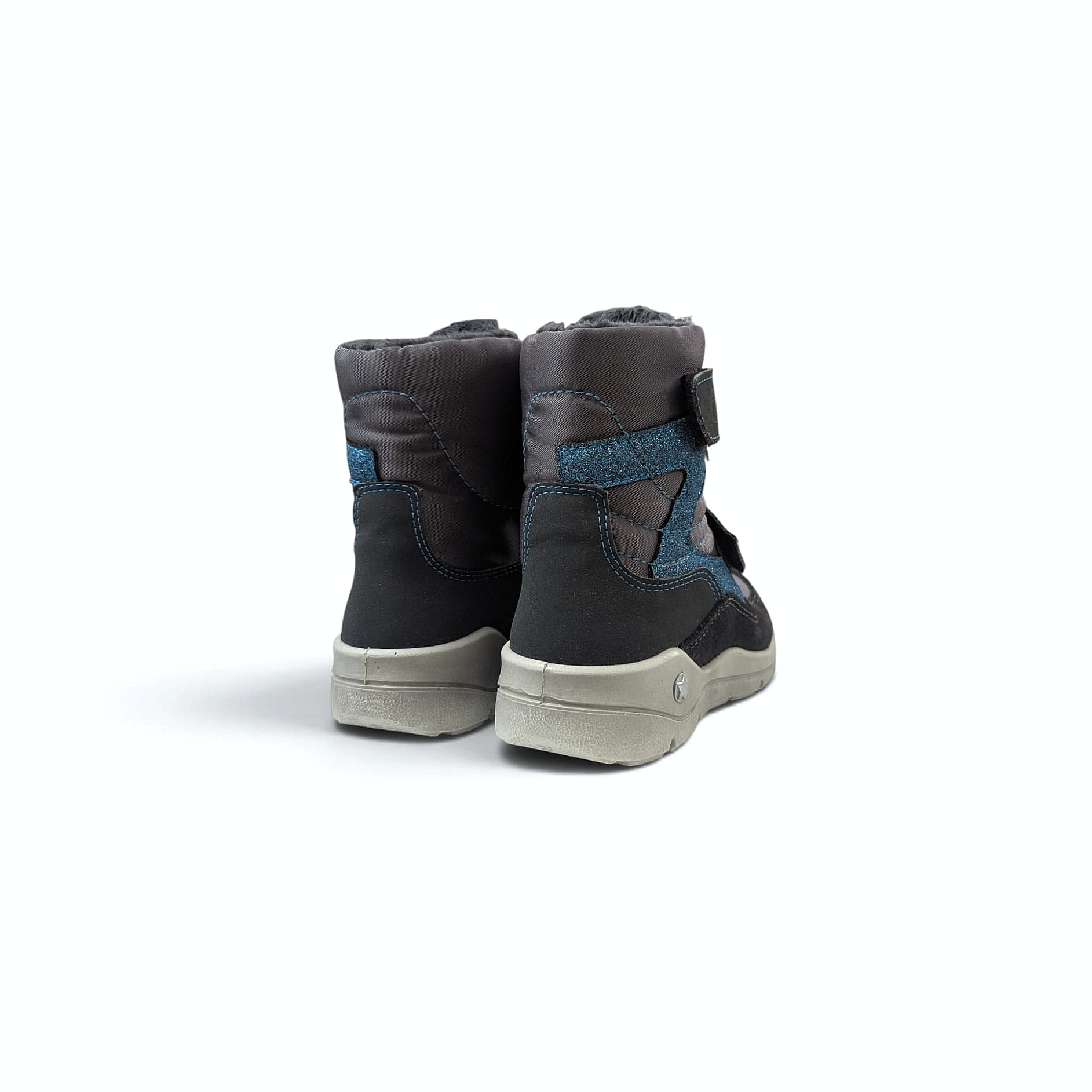 Ricosta Lona-S Kinder Winterboots mit Klettverschluss - Grau