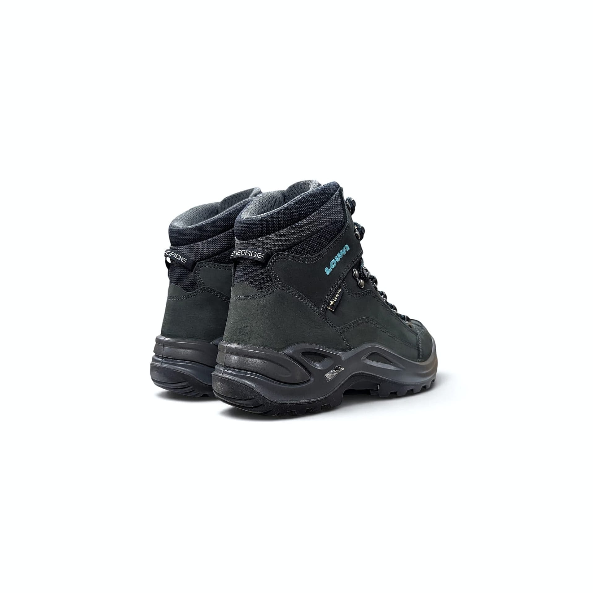 LOWA Renegade GTX Mid Ws Damen Wanderschuh Asphalt-Türkis