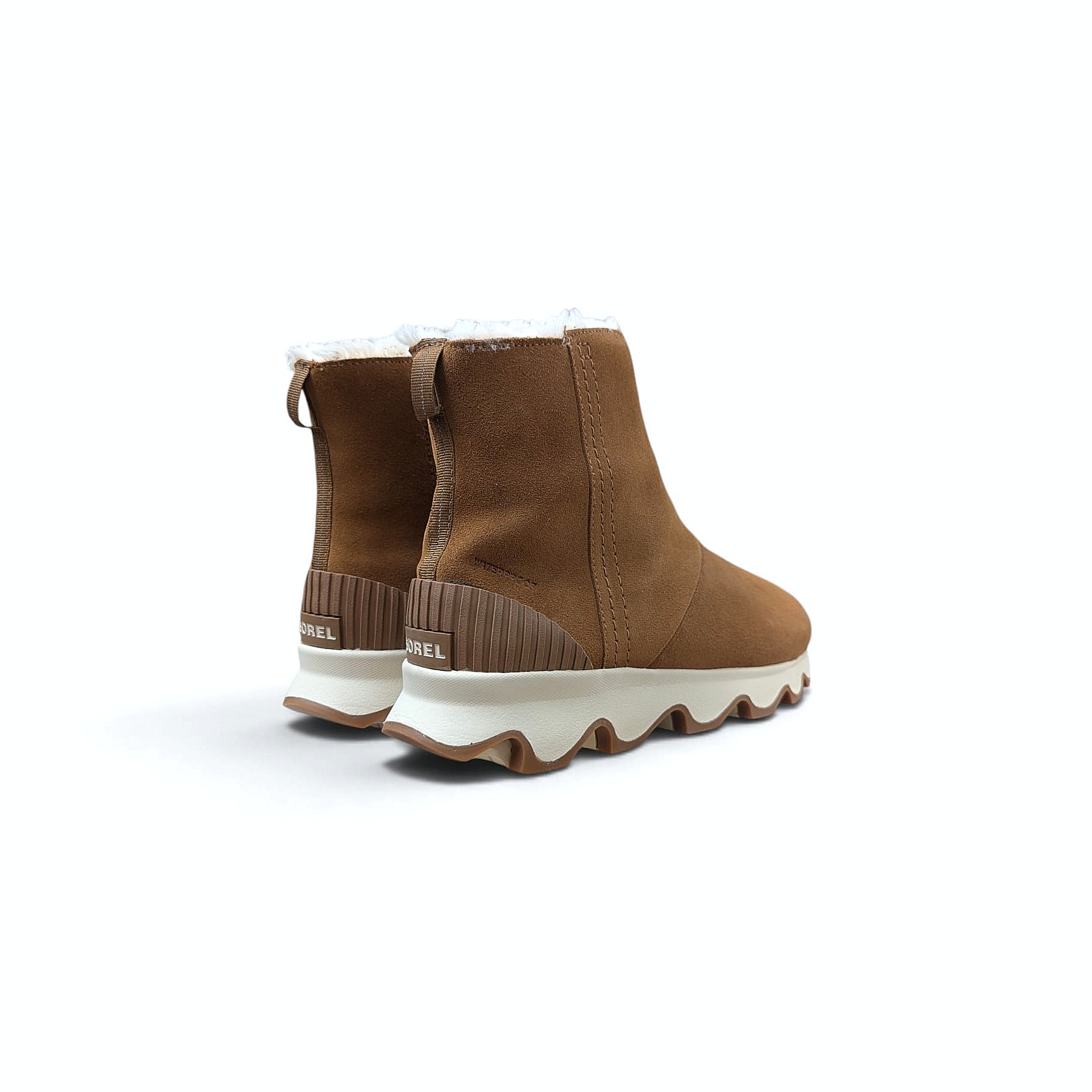 SOREL Kinetic Short WP Damen Stiefelette - Camel Brown-Natural