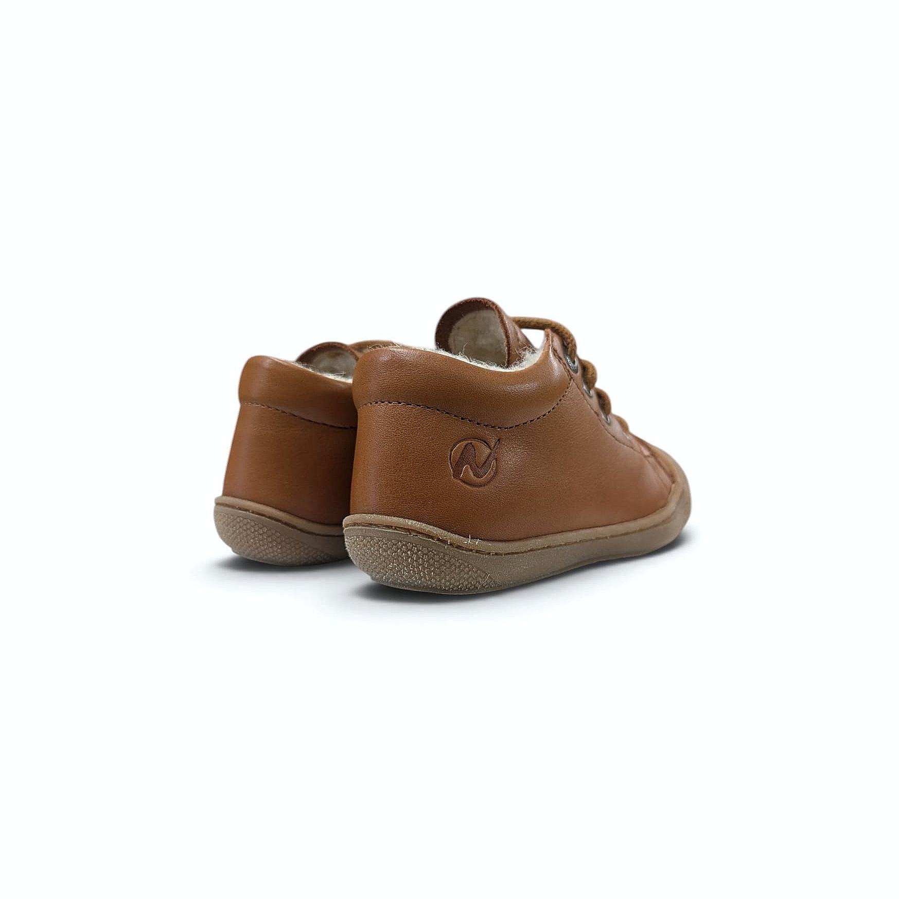 Naturino Coco Kinder Winterschuh mit Schnürung - Cognac