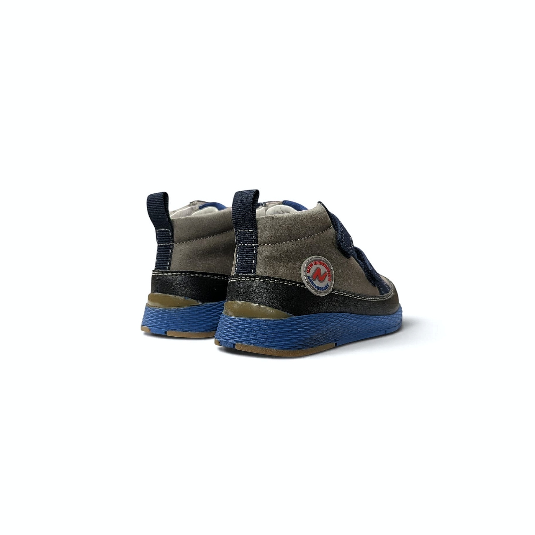 NATURINO Snorky VL Kinder Klett-Sneaker – Nero-Antracite-Navy