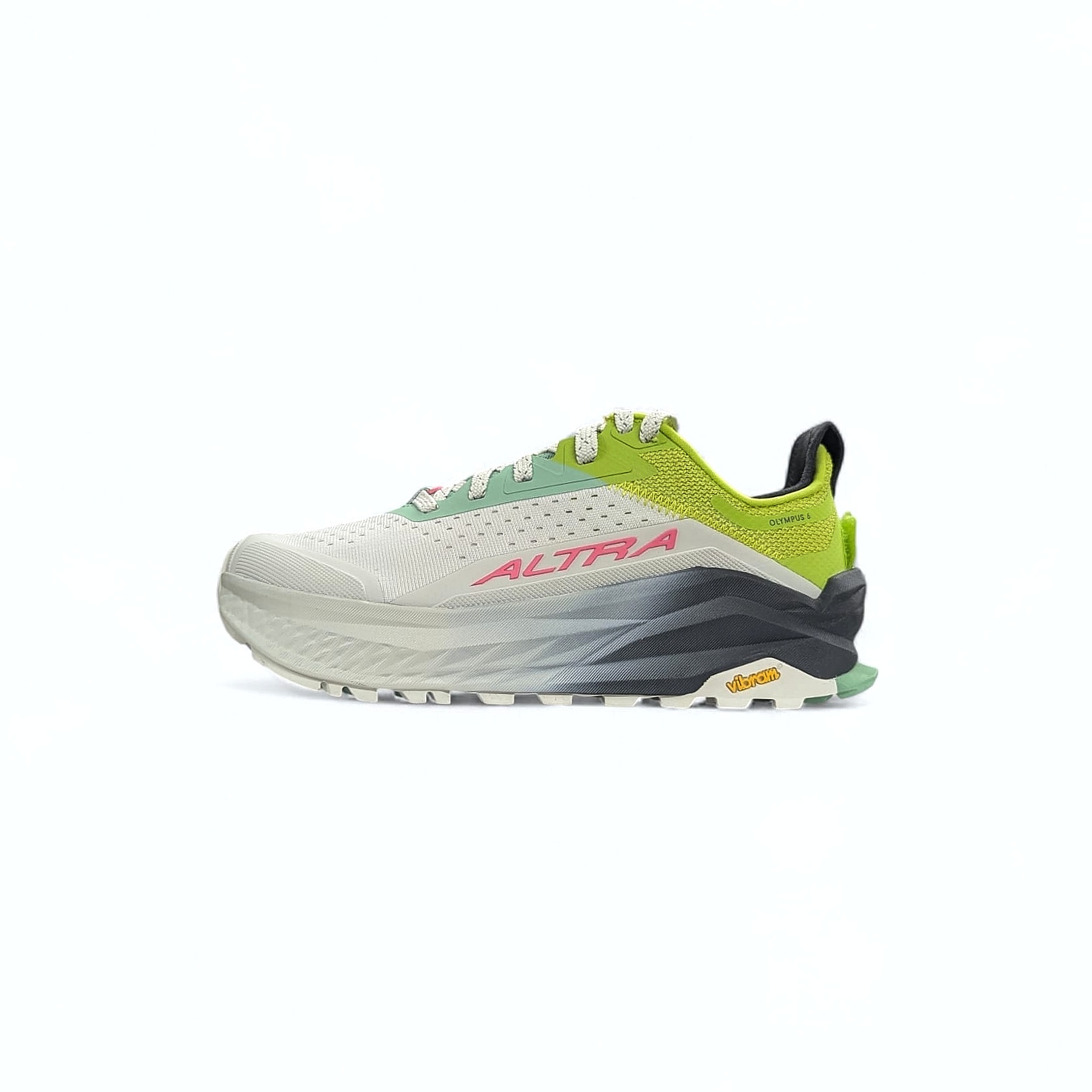 Gray LIme Altra W Olympus 6 Damen Trail Laufschuhe