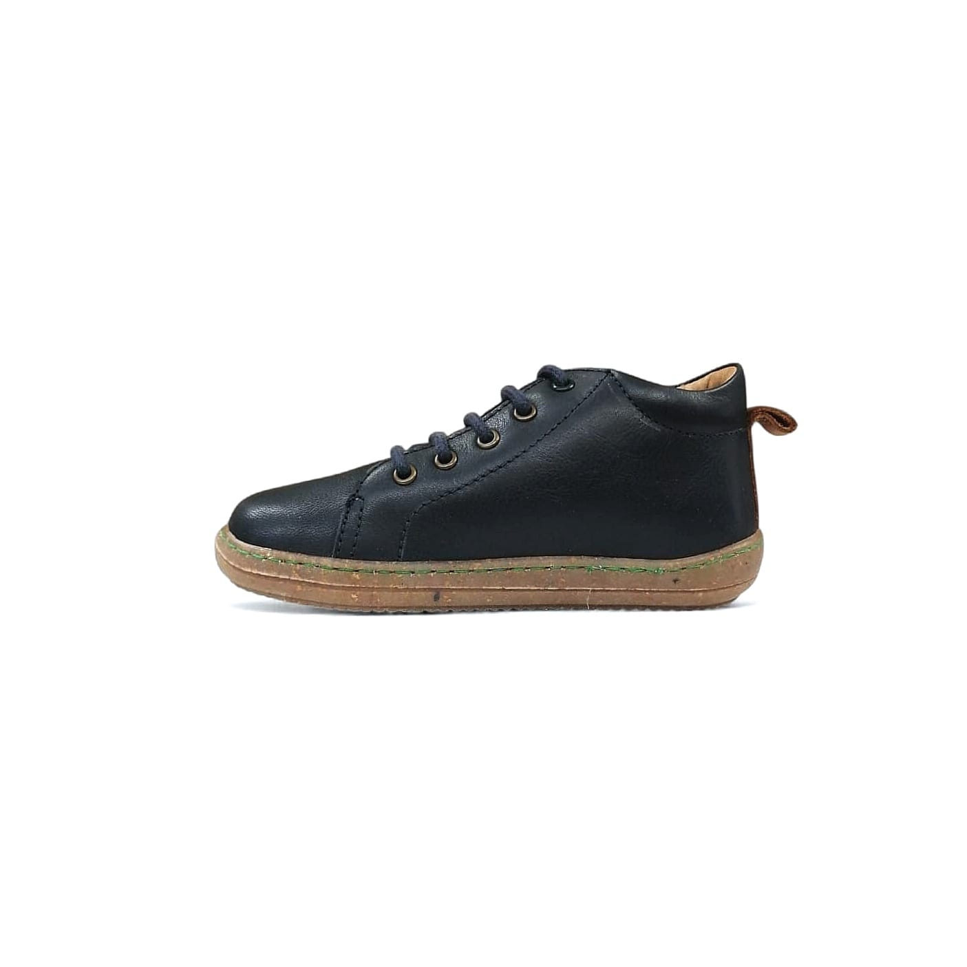 Naturino Vento Nappa Spazz Kinder Schnürsneaker | Bleu-Cognac