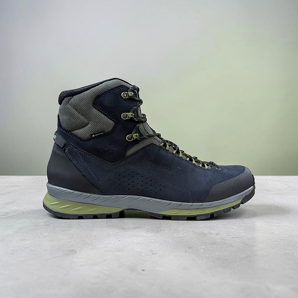 LOWA Delago GTX Mid Herren Trekkingschuh -Navy-Farn
