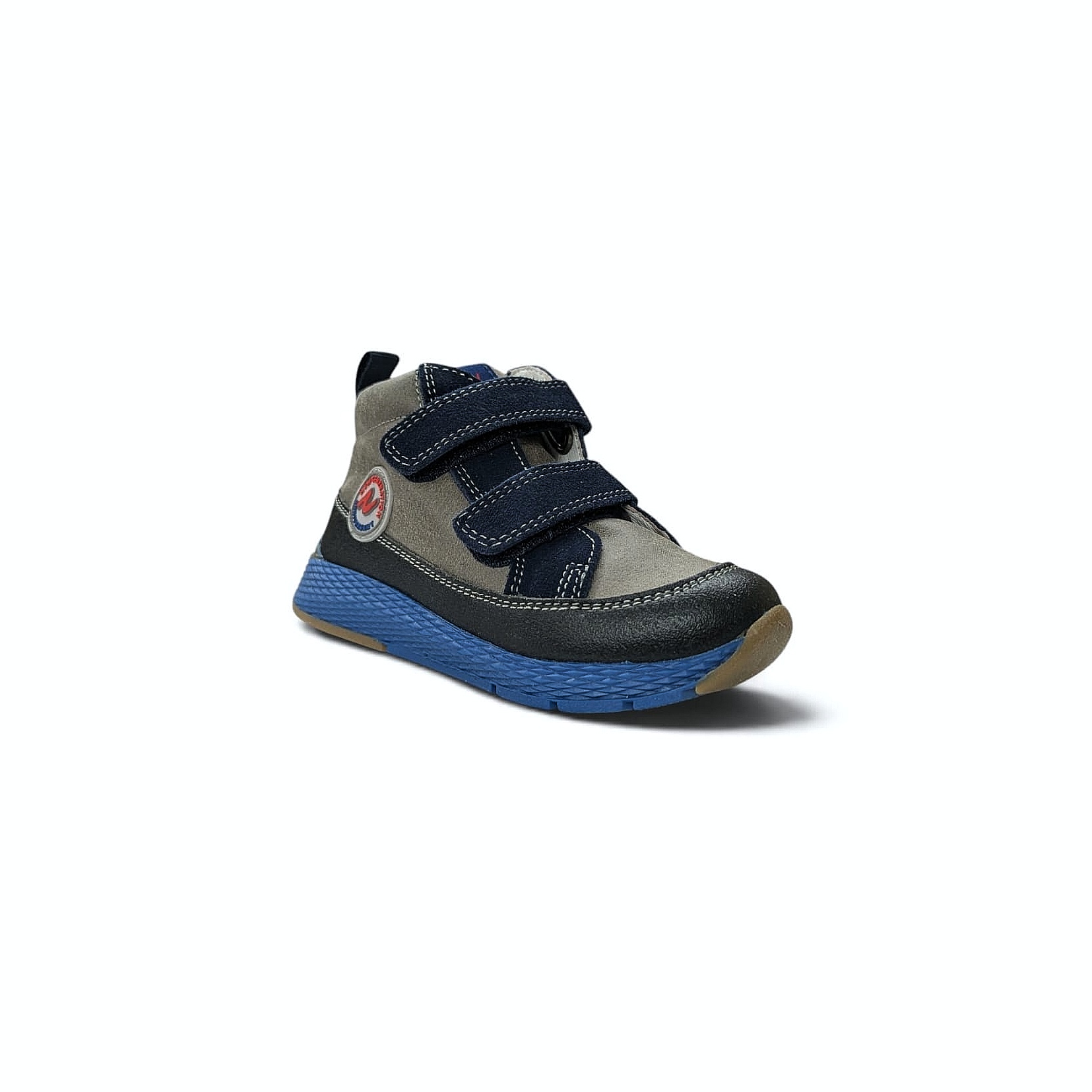 NATURINO Snorky VL Kinder Klett-Sneaker – Nero-Antracite-Navy