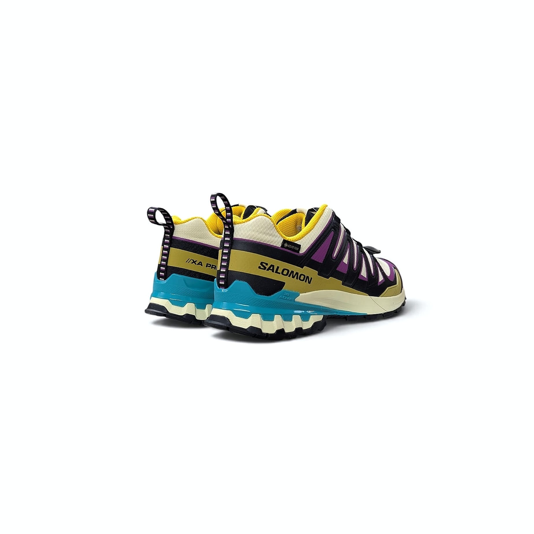 Salomon XA PRO 3D V9 GTX Herren Trailrunning-Schuh Transparent Yellow-Black-Waterfall