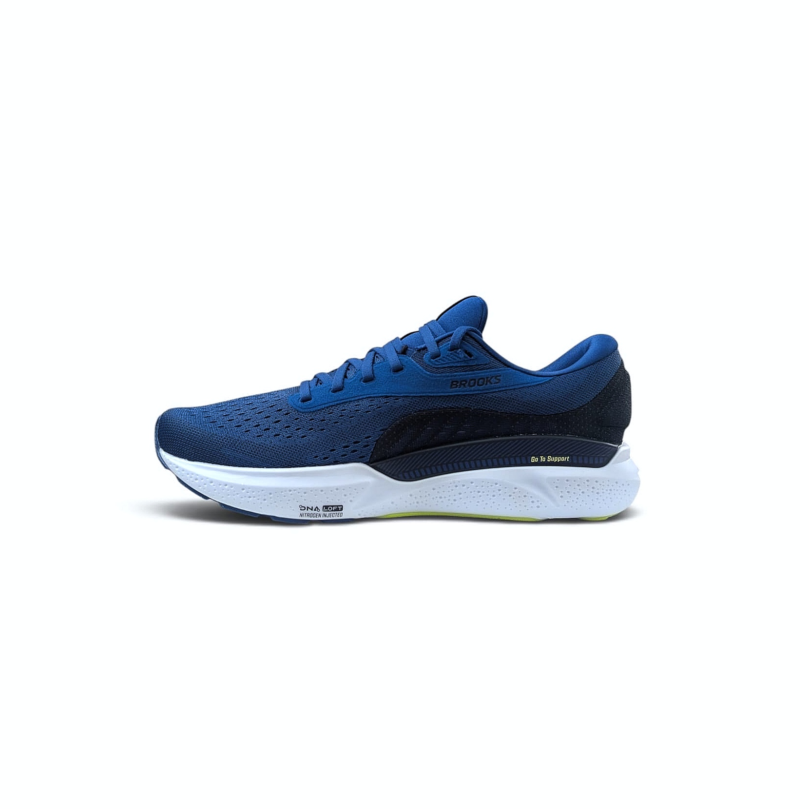 Brooks Adrenaline GTS 24 Herren Laufschuh - Navy Peony-Black-Acid Lime