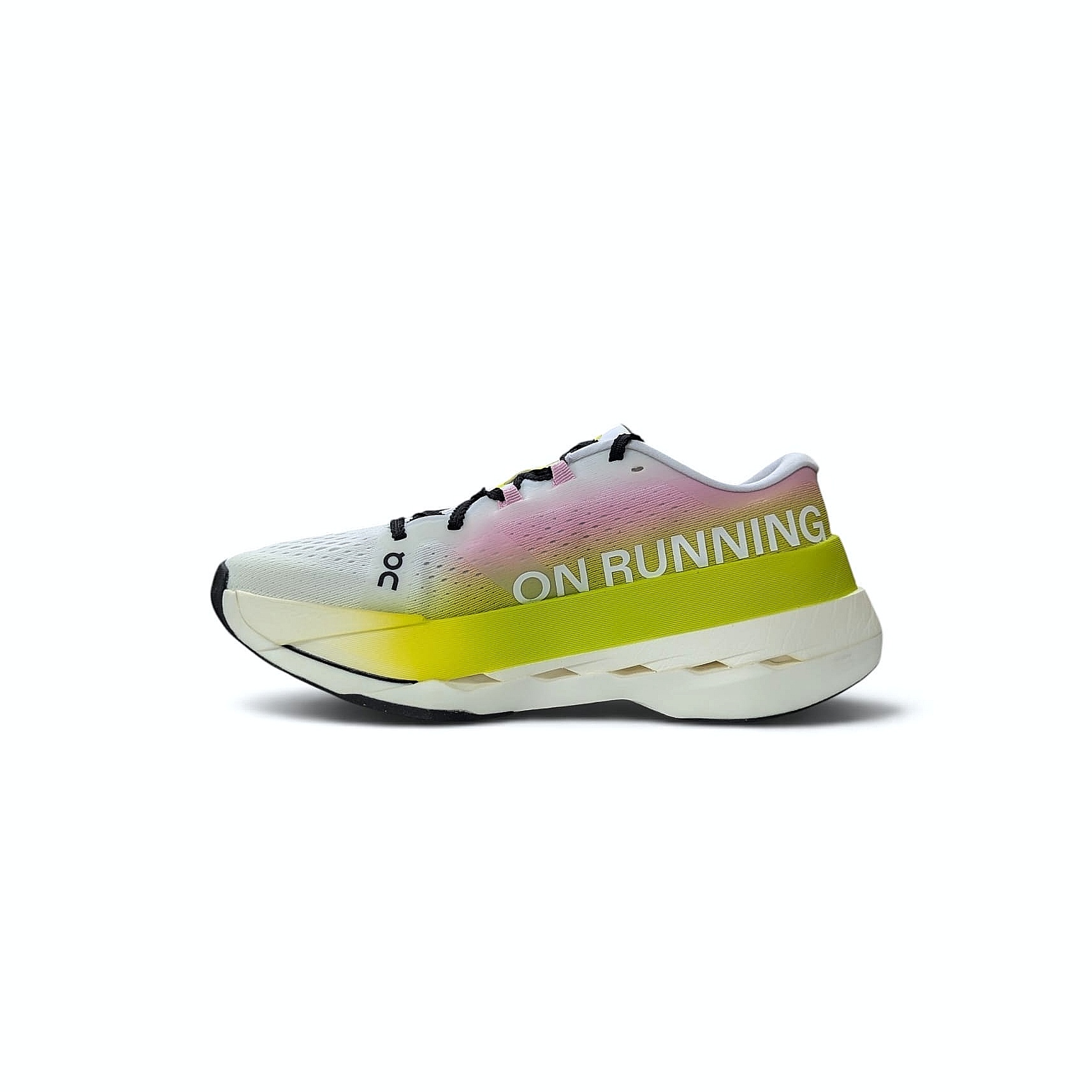 On Running Cloudboom Max Damen Laufschuhe Lime-Raspberry