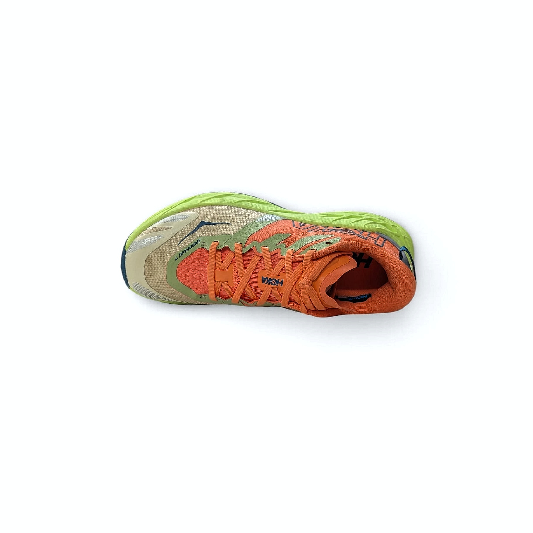 HOKA W Speedgoat 7 Damen Trailrunning-Schuhe Persimmon - Neon Yuzu
