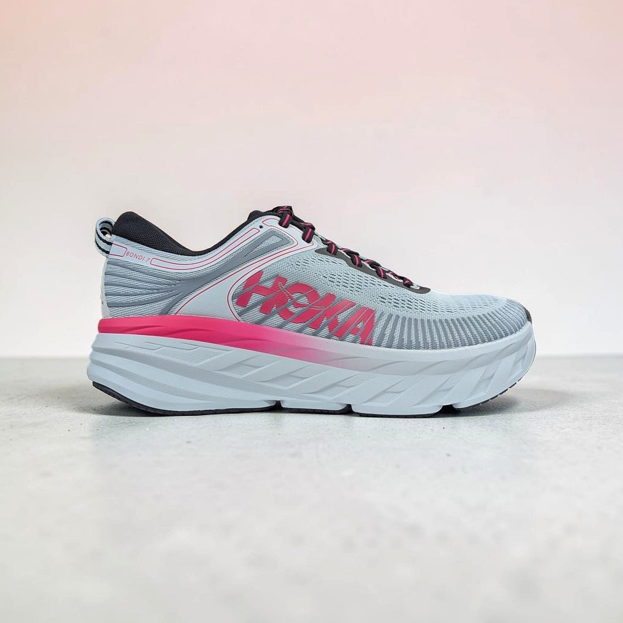 Mineralblau Hoka W Bondi 7 Damen Laufschuhe