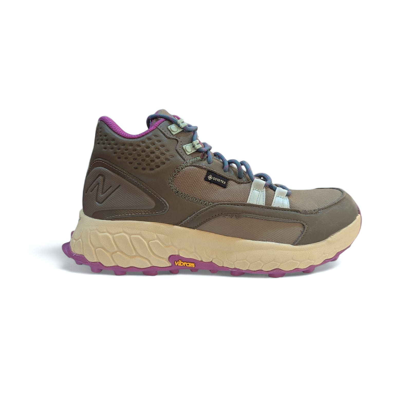 New Balance Fresh Foam Hierro Mid Gtx Damen Trail Laufschuhe Braun-Pink