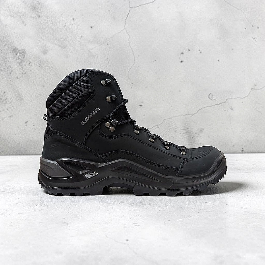 LOWA Renegade LL Mid Herren Wanderschuhe - Schwarz