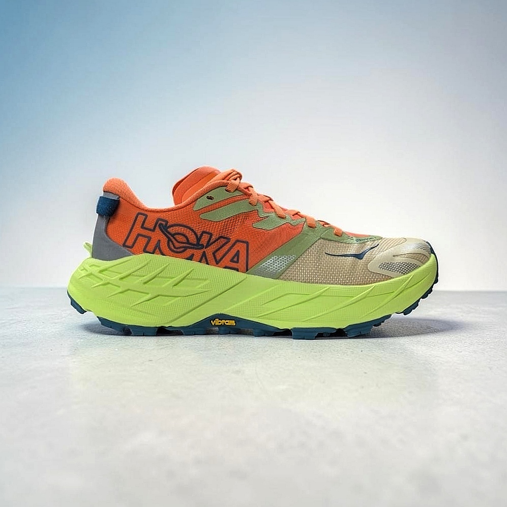 HOKA W Speedgoat 7 Damen Trailrunning-Schuhe Persimmon - Neon Yuzu