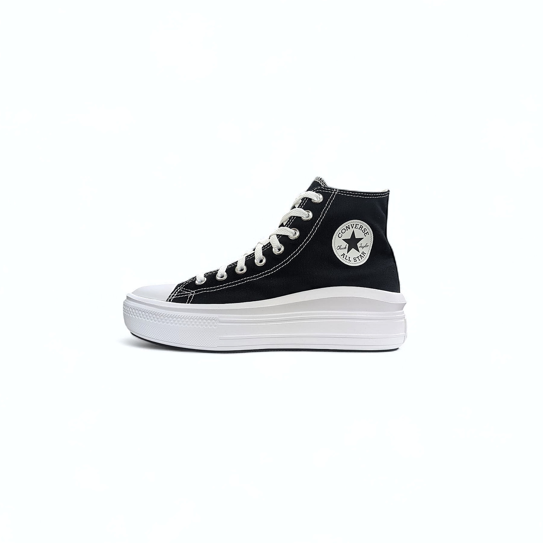 Black Converse All Star Ctas Move Hi Damen Sneakers