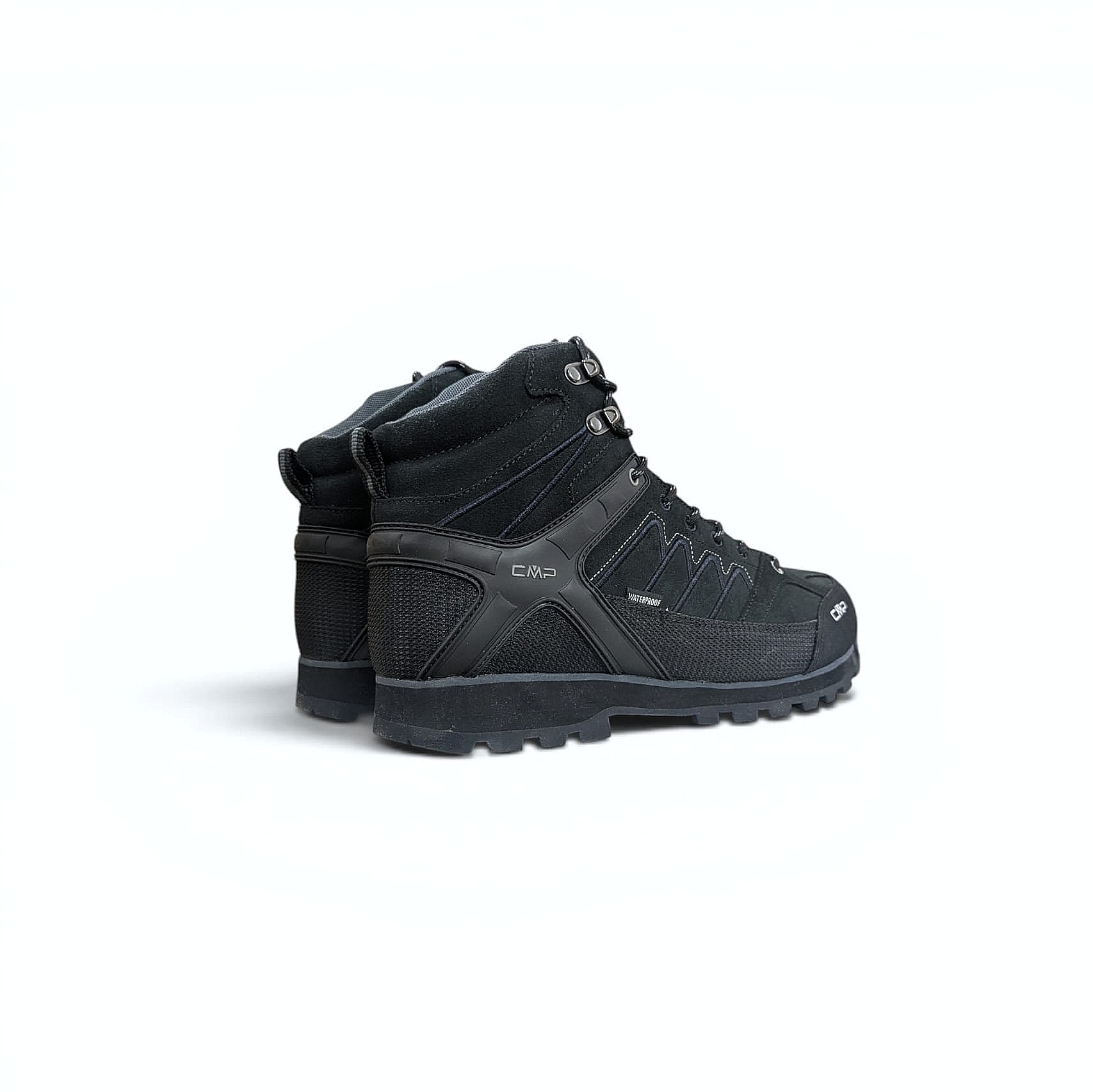 Black CMP Moon Mid WP Herren Trekkingschuhe