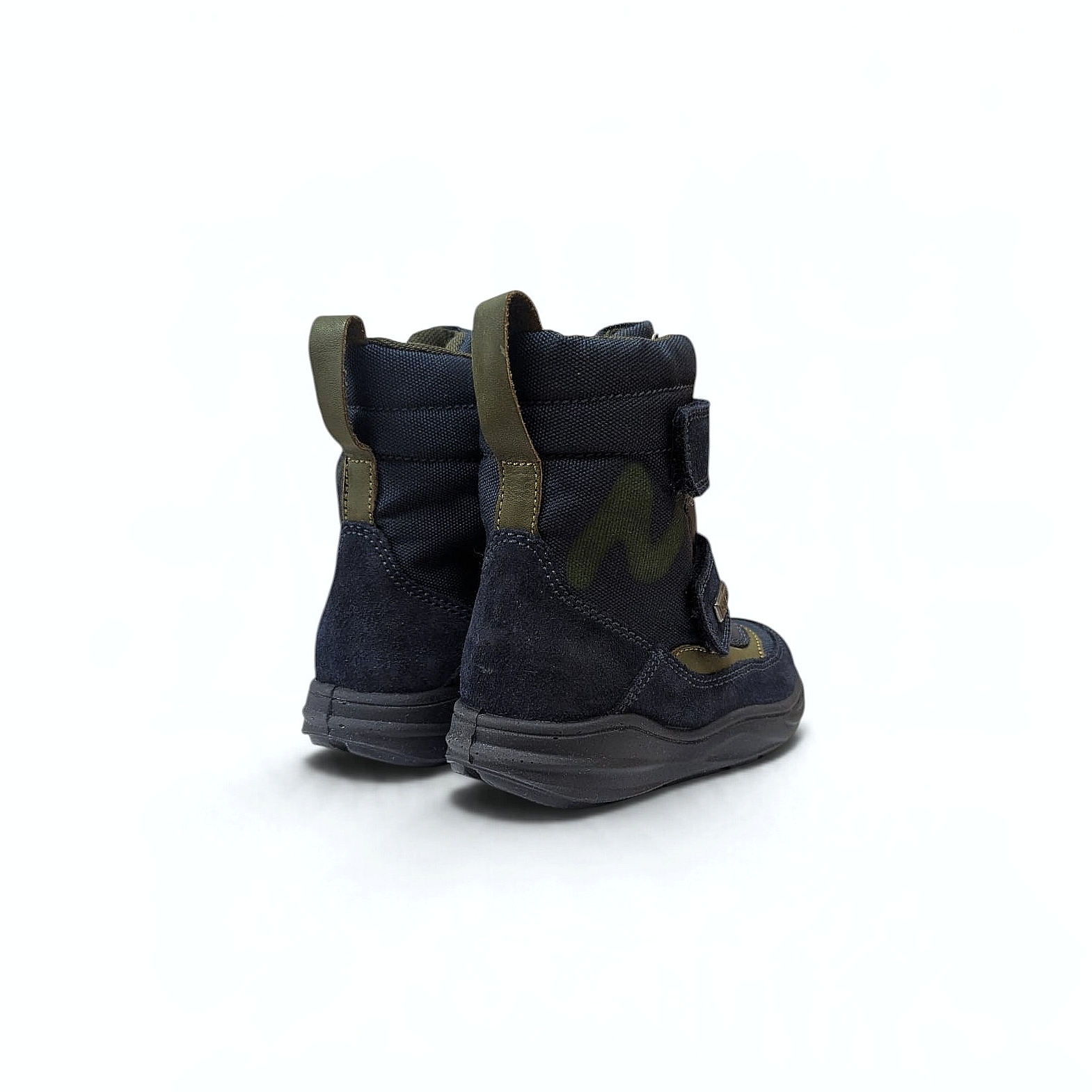 Naturino Klos Kinder Winterstiefel wasserdicht Bleu-Oliva