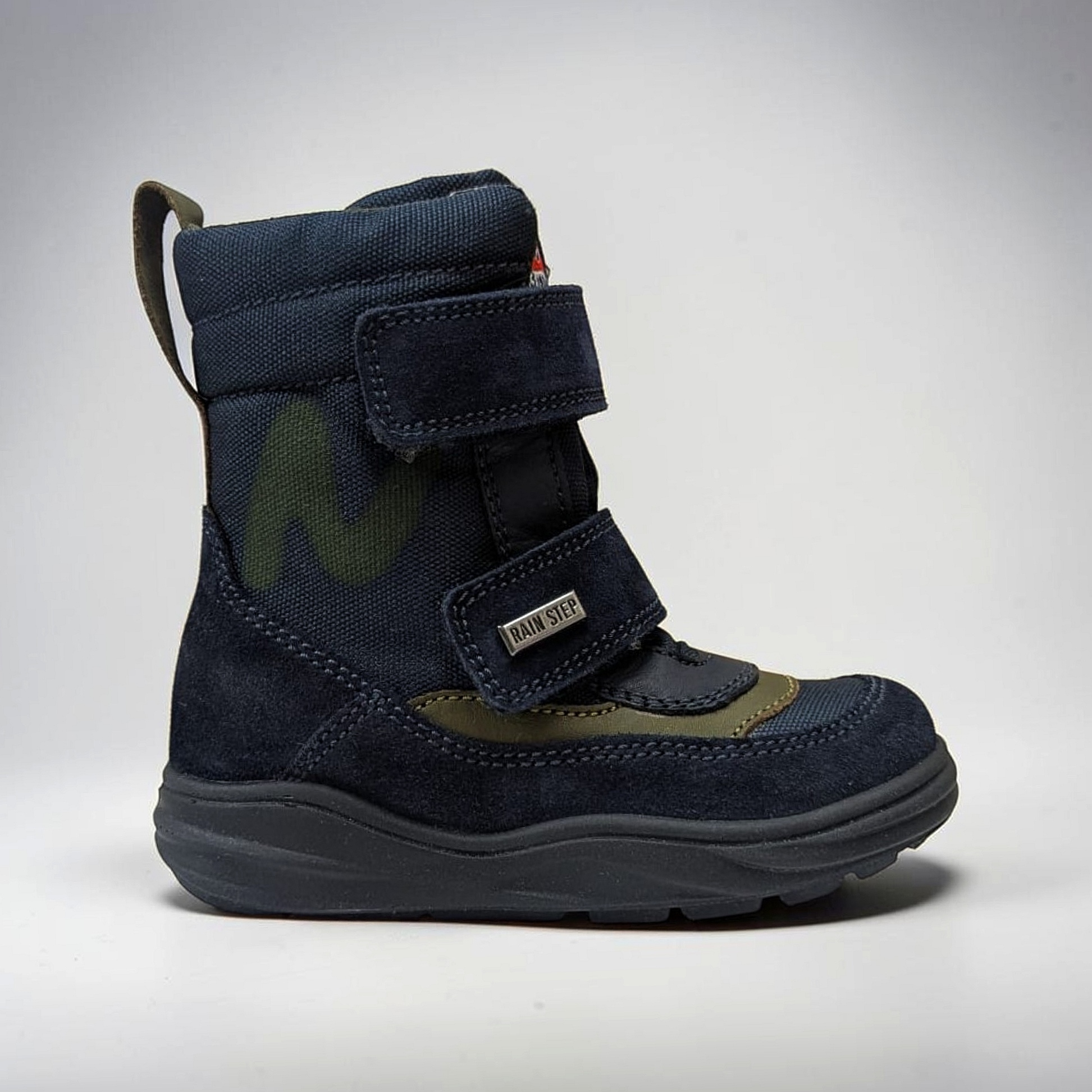 Naturino Klos Kinder Winterstiefel wasserdicht Bleu-Oliva
