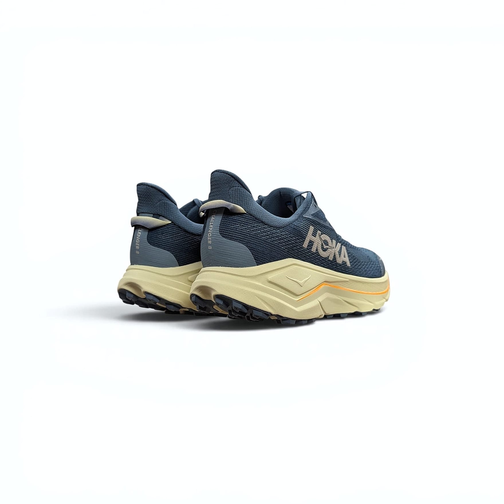 Hoka Challenger 8 Herren Trail-  Straßen-Laufschuhe  faded navy.pampass grass