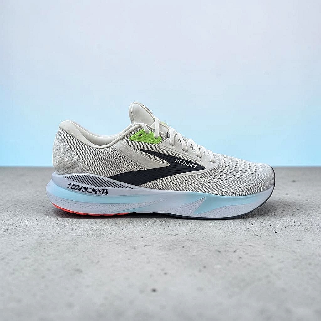 Brooks Adrenaline GTS 24 Herren Laufschuh White-Gecko-Atomizer