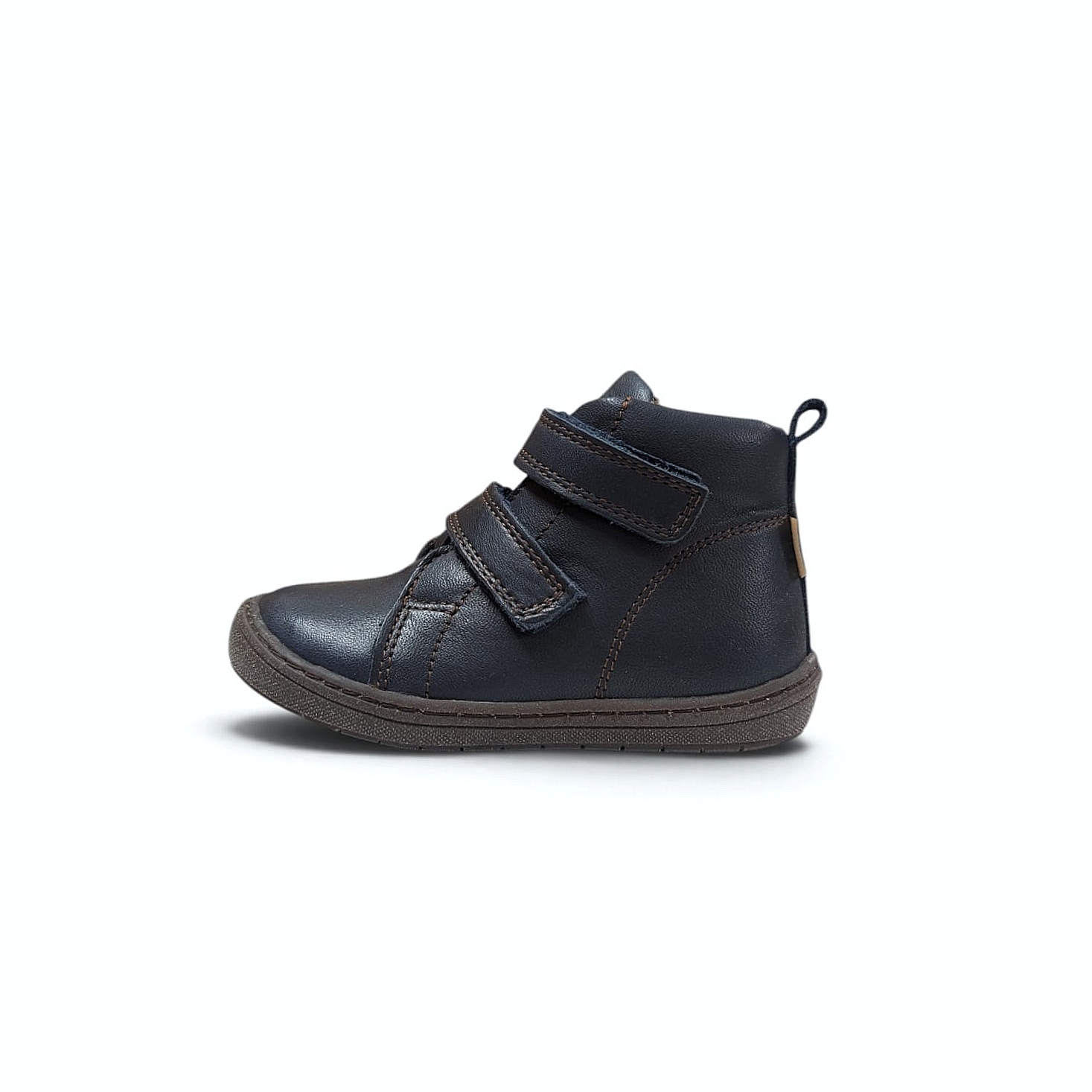 Bisgaard Dee Tex Kinder Winter Klettschuh aus Leder – Navy