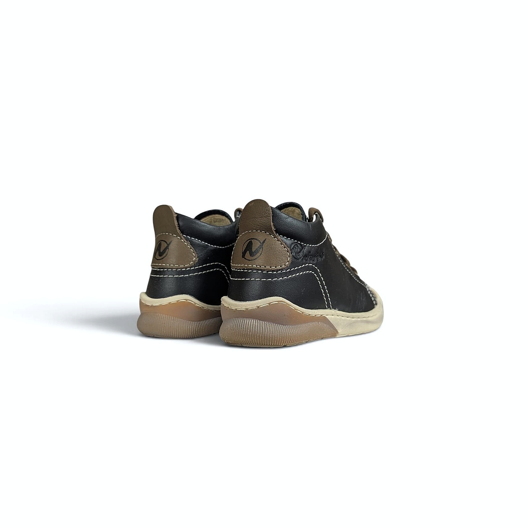 NATURINO Punky Nappa Sneaker – Nero-Topo