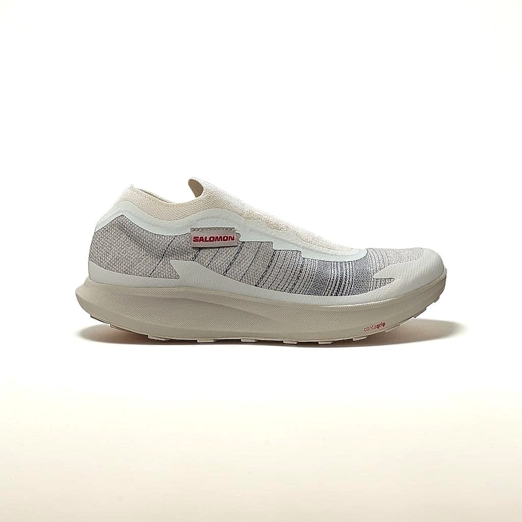 Salomon Pulsar Advanced Unisex Sneaker Vanilla Ice.Feather Gray.Fiery Red